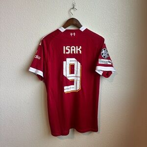 Liverpool 25/26 Soccer Jersey - Alexander Isac - Size M - Player Version